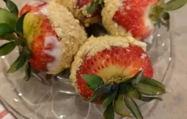 Delicious and refreshing Frosted Strawberries recipe to enjoy as a sweet treat or dessert.