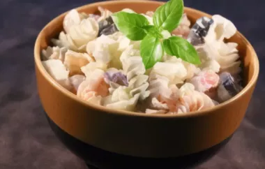 Delicious and Refreshing Fruity Pasta Salad with Herbs