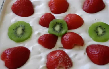 Delicious and Refreshing Fruity Pudding Dessert