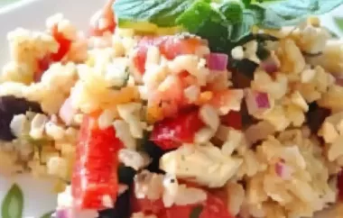 Delicious and Refreshing Greek Rice Salad Recipe