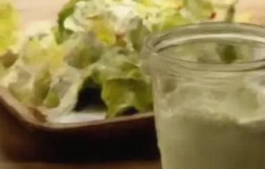 Delicious and Refreshing Green Goddess Salad Dressing Recipe