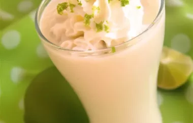 Delicious and refreshing Key Lime Pie Smoothie recipe