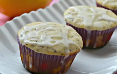 Delicious and Refreshing Lemon Poppyseed Muffins with Tangy Lemon Glaze