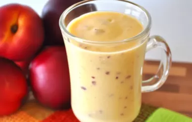 Delicious and refreshing nectarine sunshine smoothie for a bright start to your day