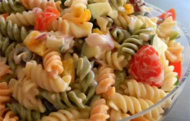 Delicious and Refreshing No Mayo Pasta Salad Recipe