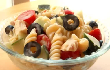 Delicious and Refreshing Pasta Salad Recipe