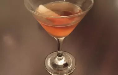 Delicious and refreshing Pear Manhattan Cocktail recipe