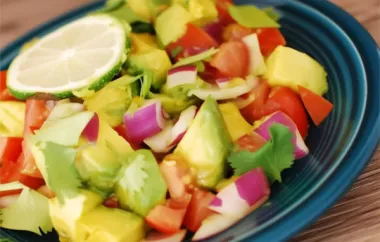 Delicious and Refreshing Persian Style Tomato Avocado Salad Recipe