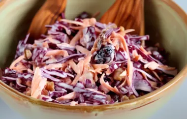 Delicious and Refreshing Red Cabbage Slaw Recipe