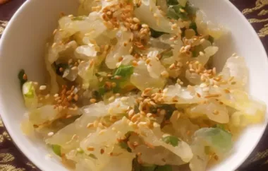Delicious and Refreshing Sesame Jellyfish Salad