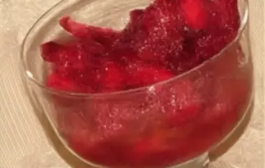 Delicious and refreshing Strawberries and Wine dessert