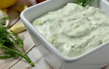 Delicious and Refreshing Tzatziki Sauce