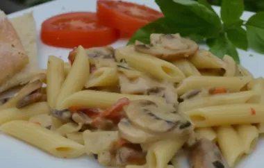 Delicious and Savory Artichoke and Roasted Red Pepper Pasta Recipe