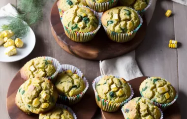 Delicious and Savory Fennel Corn Muffins