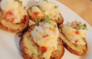 Delicious and savory loaded double potato bites