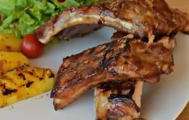Delicious and savory ribs with a unique root beer and sesame glaze