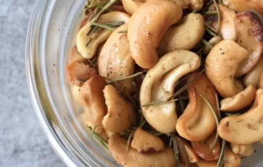 Delicious and Savory Roasted Rosemary Cashews Recipe
