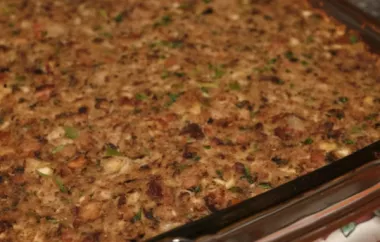 Delicious and savory stuffing with a twist of sweetness from the apples