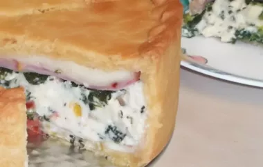 Delicious and savory Torta Rustica recipe