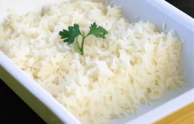 Delicious and Simple American Oven-Baked Rice Recipe