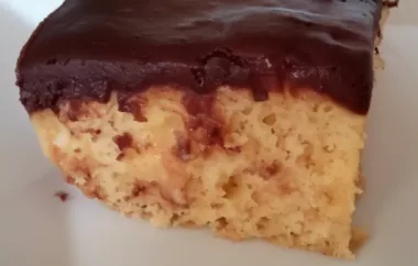Delicious and Simple Easy Boston Cream Poke Cake Recipe