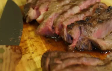 Delicious and Simple Flat Iron Steak Recipe