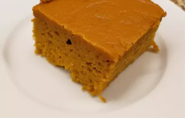 Delicious and Simple Pumpkin Bars Recipe