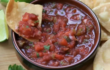 Delicious and Smoky Homemade Salsa Recipe