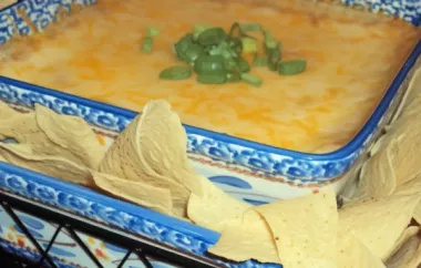 Delicious and Spicy Hot Mexican Bean Dip