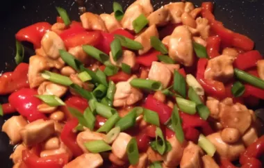 Delicious and Spicy Peanut Chicken Stir Fry Recipe