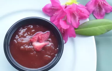 Delicious and Sweet Rhubarb Stew Recipe