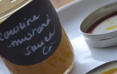 Delicious and Tangy Carolina Mustard Sauce Recipe