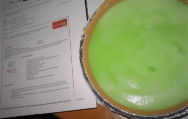 Delicious and Tangy Key Lime Pie Recipe
