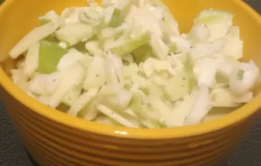 Delicious and Tangy Ranch Apple Slaw Recipe