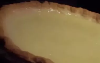 Delicious and Tangy Vinegar Pie Recipe