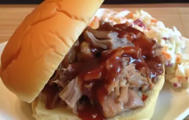 Delicious and tender pulled pork sandwiches