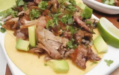 Delicious and Tender Sweet Pulled Pork Barbacoa Recipe