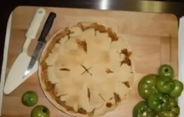 Delicious and unique green tomato pie recipe