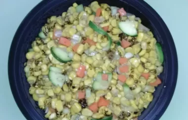 Delicious and Vibrant Colorful Roasted Corn Salad Recipe