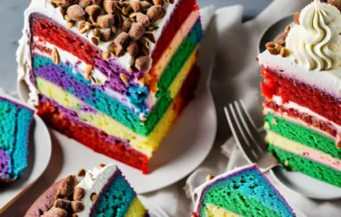 Delicious and Vibrant Rainbow Cake