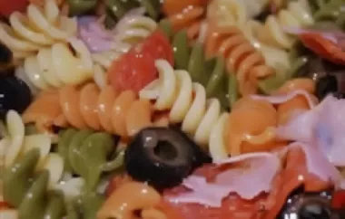 Delicious and Vibrant Tri-Color Pasta Salad