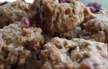 Delicious and wholesome apple cranberry cherry oatmeal cookies