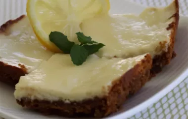 Delicious and Zesty Ginger Lemon Cheesecake Bars