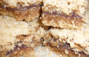 Delicious Apple Butter Oatmeal Bars Recipe