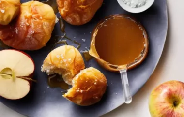 Delicious Apple Fritters with Salted Caramel Sauce