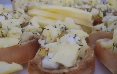 Delicious Apple Goat Cheese Bruschetta Recipe