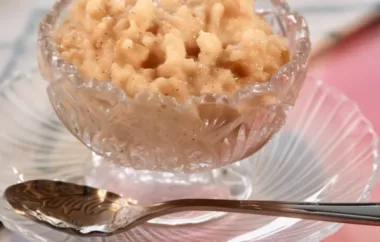 Delicious Apple Rice Pudding Recipe