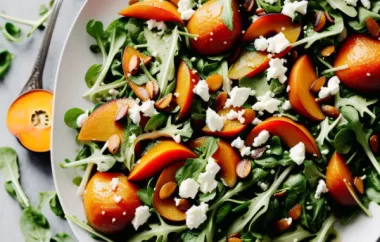 Delicious Arugula Persimmon Pear Salad Recipe