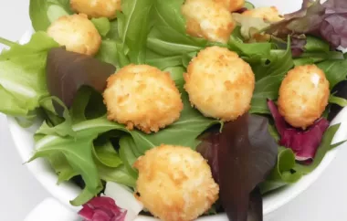 Delicious Arugula Salad with Crispy Fried Goat Cheese