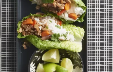 Delicious Asian Pork Lettuce Wraps with a Coconut Lime Rice